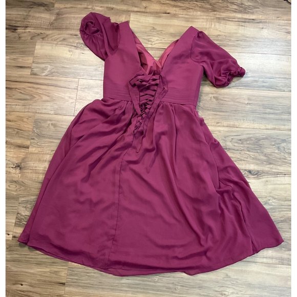 Pomuyoo Liliana Trendy Floor Length Chiffon Bridesmaid Dress    Size: 16W - Picture 5 of 15